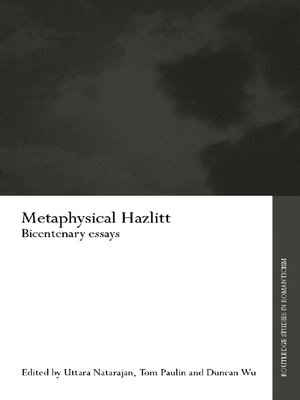 cover image of Metaphysical Hazlitt